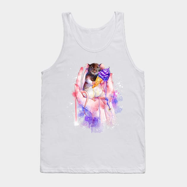 rat with icecream Tank Top by helgabegins